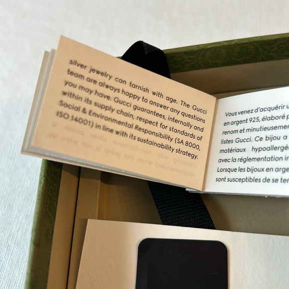 Gucci Brand New Silver Bracelet with dust bag and box - Picture 10 of 16